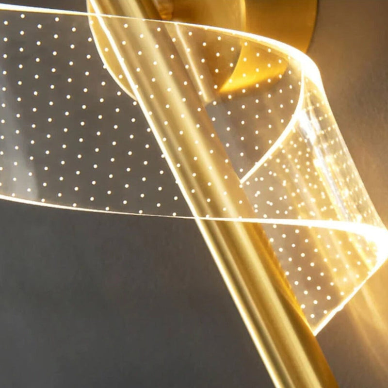 Luminária Arandela de Parede Espiral Acrílico Arandela 0014 Conceito