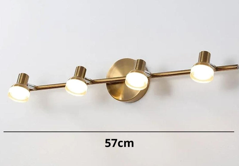 Luminária Articulada Trilho Montana (4 holofotes) Arandela 0038 Conceito