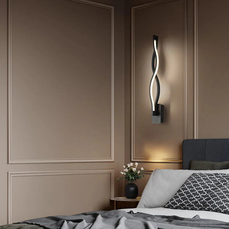 Luminária de Parede em Ondas Conceito