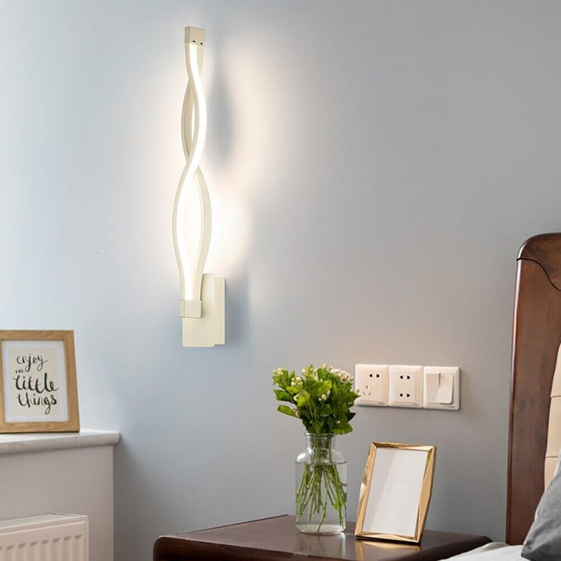 Luminária de Parede em Ondas Conceito Branco Fria