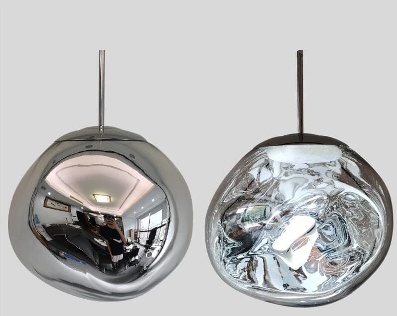 Lustre Pendente Luxuoso Lava Macaron Nórdico luzes Conceito Prata 15cm