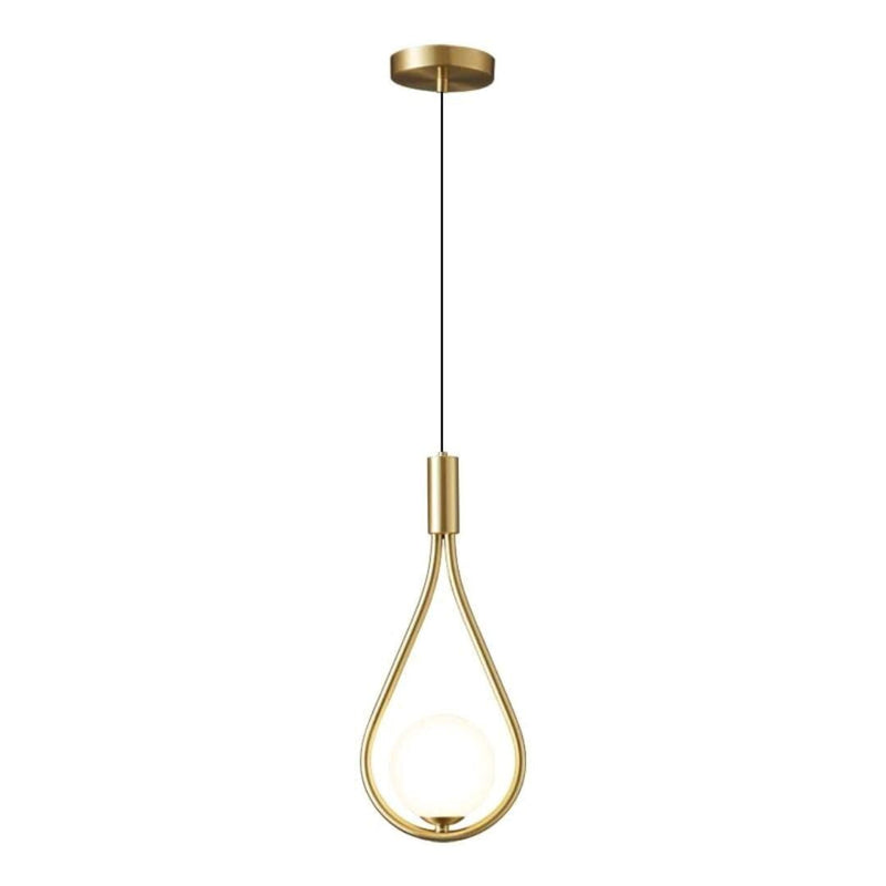 Lustre Pendente Sphere Light Led Pendente - 0032 Conceito Dourado Quente