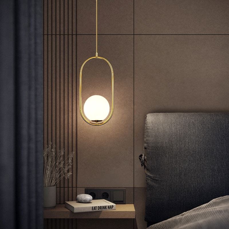 Sphere Line LED Pendant Light – Modern Minimalist Glass Design