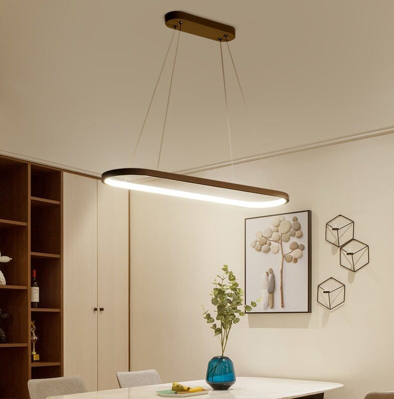 Lustre Pendente Vallbona com Controle Remoto luzes Conceito Preto