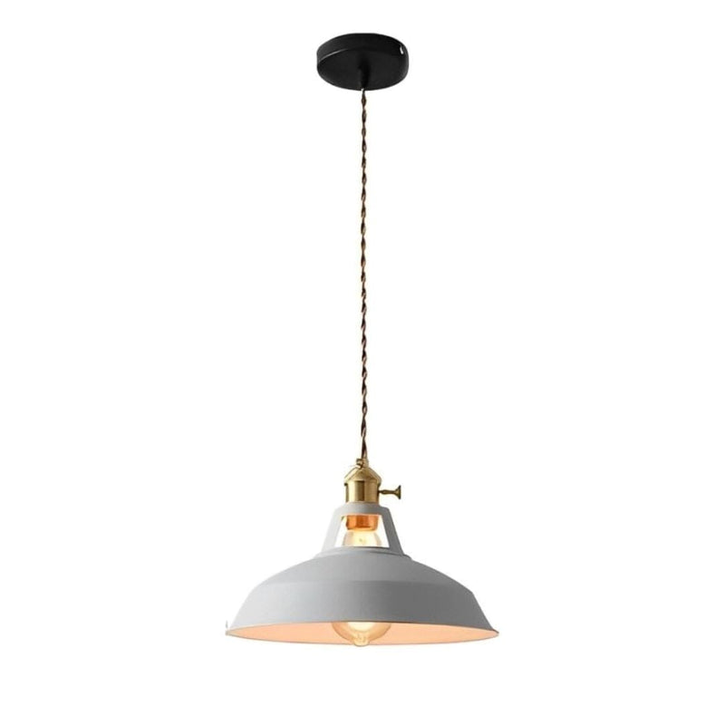 Lustre Pendente Vintage Lighting Macaron Pendente - 0041 Conceito Cinza