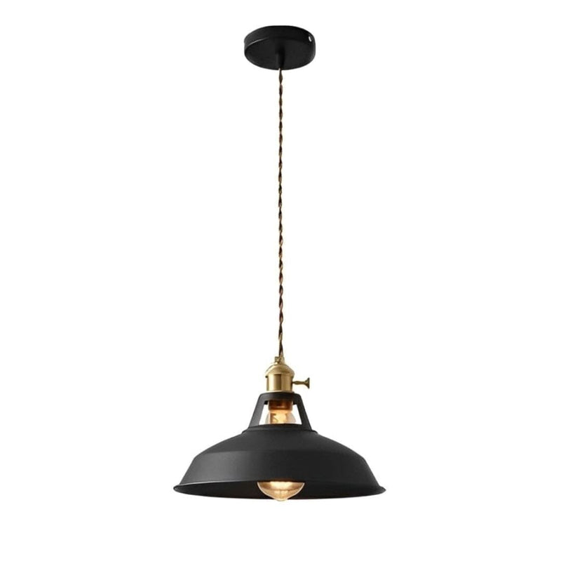Lustre Pendente Vintage Lighting Macaron Pendente - 0041 Conceito Preto