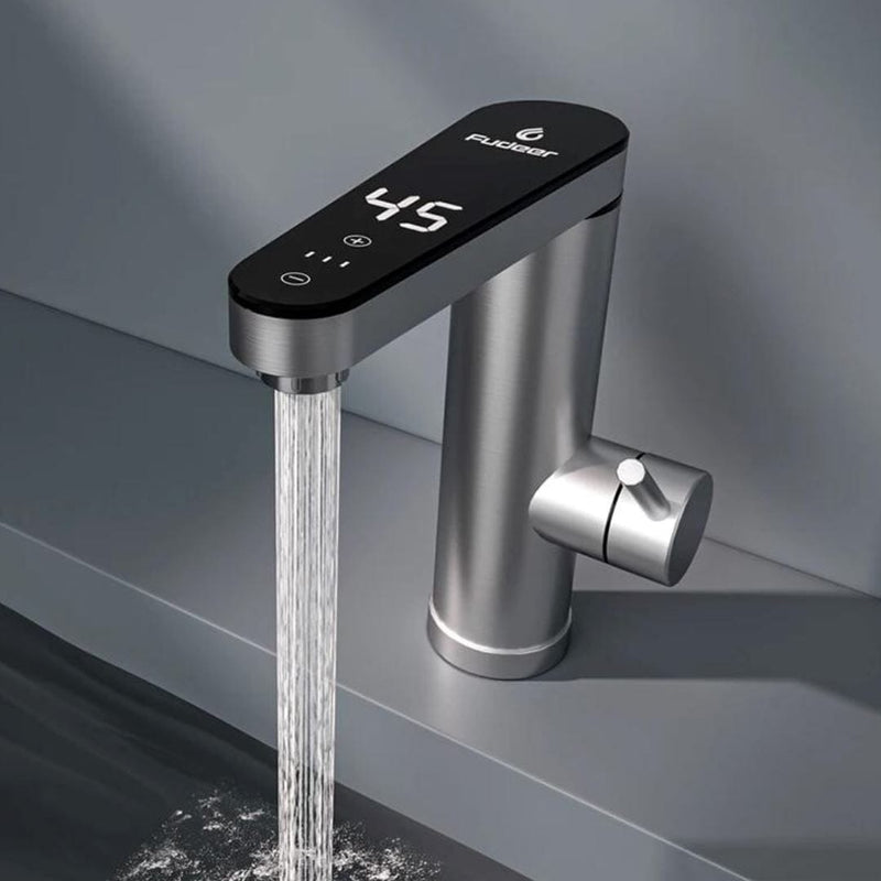 Torneira Elétrica Smooth Room com Display Touch LED 220V TorneiraLavabo - 0017 YuDome