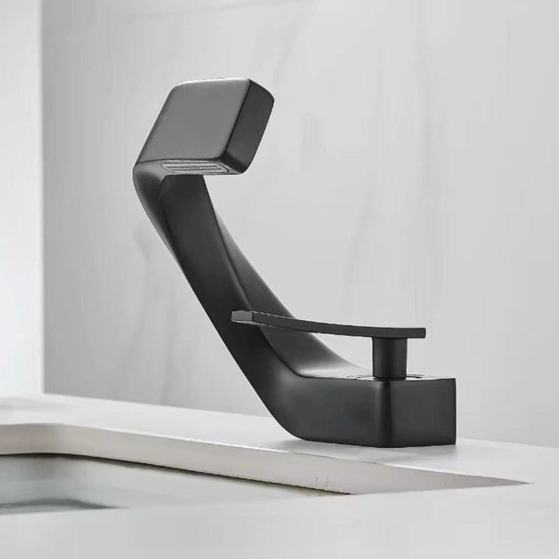 Torneira Moderna Flossy Monocomando - Água Quente e Fria TorneiraLavabo - 0014 YuDome Preto