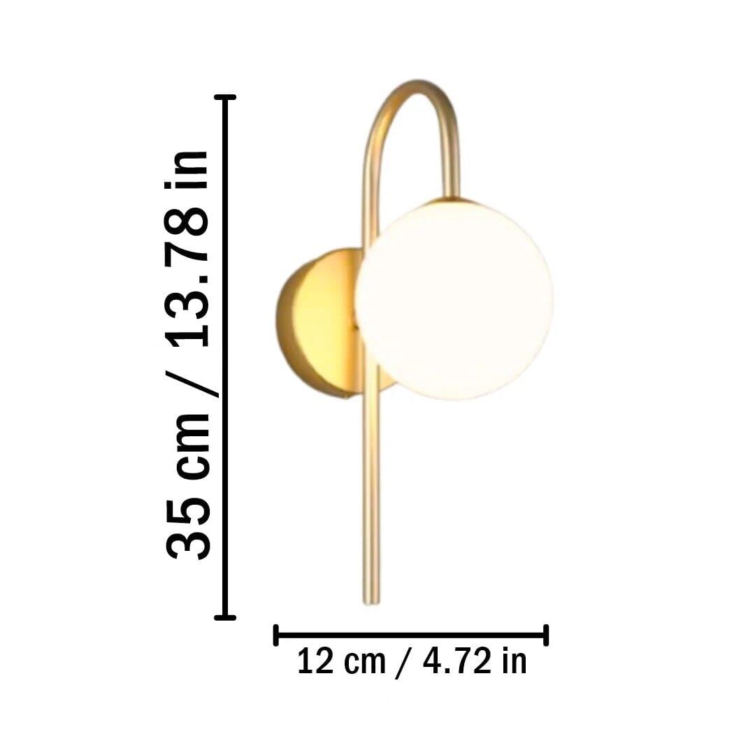 Slim Sphere LED Wall Sconce
