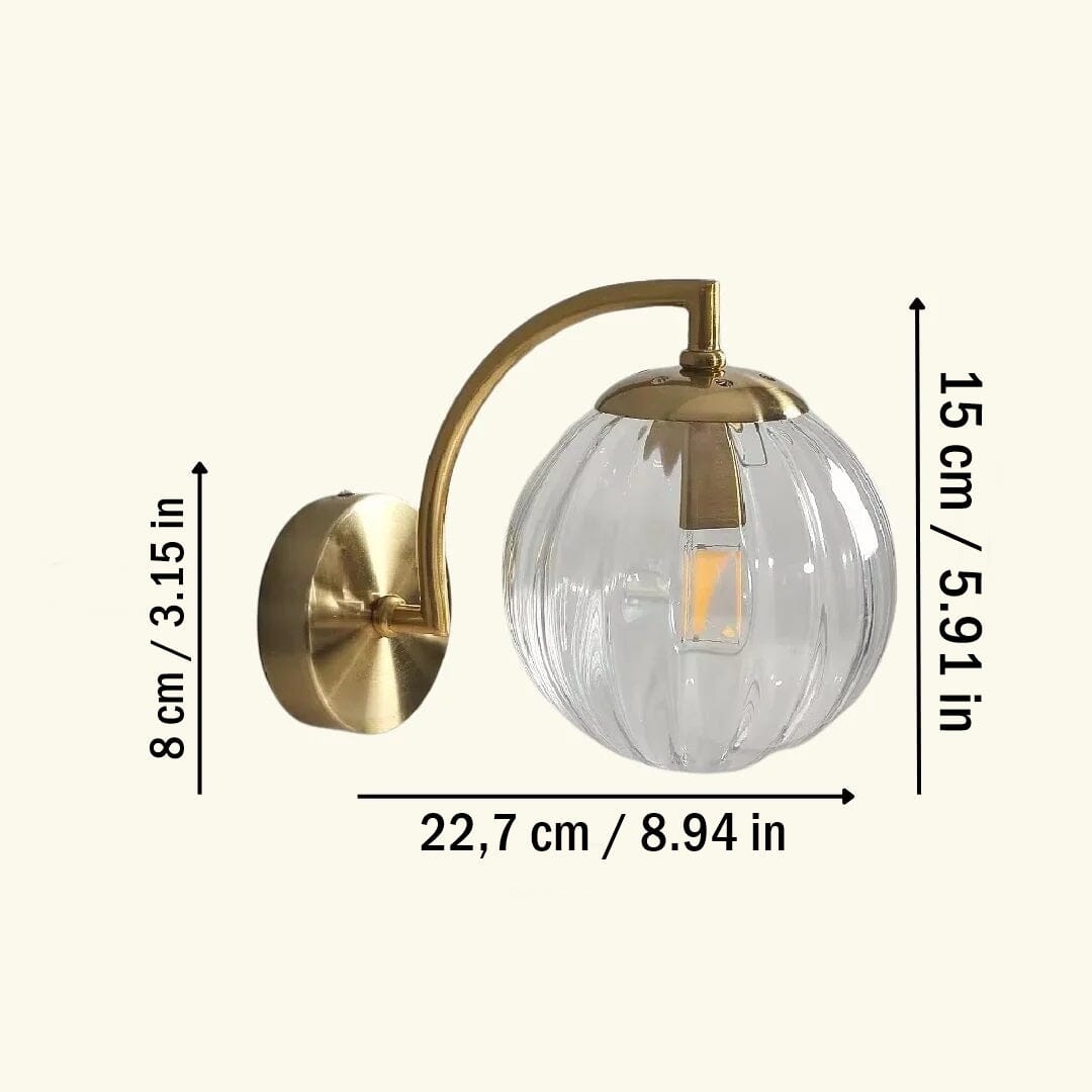 Elegance Orb Glass Wall Lamp