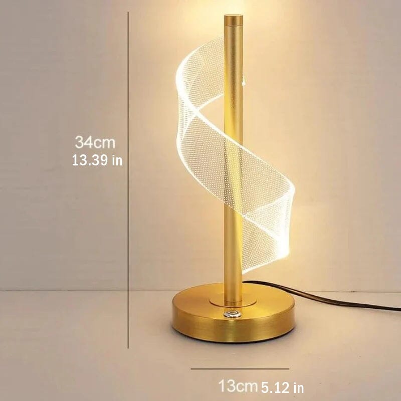 Acrylic Spiral Touch LED Table Lamp