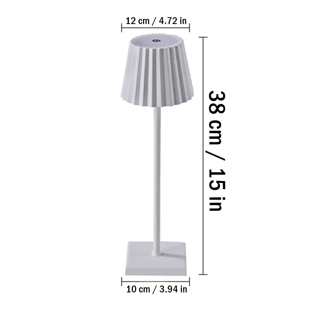 Aurora Touch Table Lamp – 15" Earth Edition (Wireless Bedside)