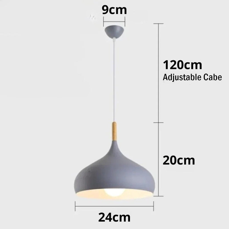 Vintage Retro Clarity Pendant Light – Minimalist Kitchen Hanging Lamp