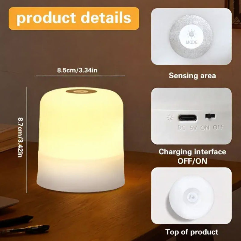 Lumiox RGB Table Lamp with Remote & Touch Control - 16 Colours