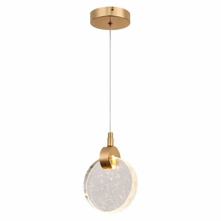 Luxury Crystal Circular LED Pendant Light