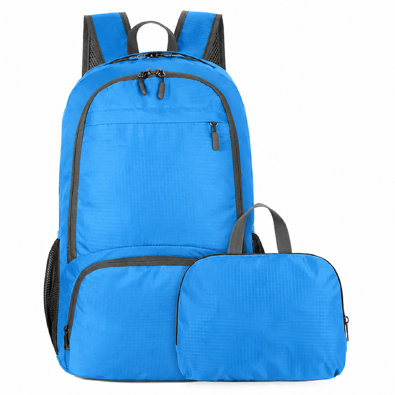 Foldable waterproof backpack for camping, hiking, lightweight travel unissex
