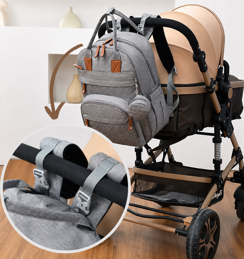 Diaper Bag Backpack Baby Essentials Travel Tote Multifunction Waterproof with Changing Station Pad Stroller Straps Big for Mommys and daddys