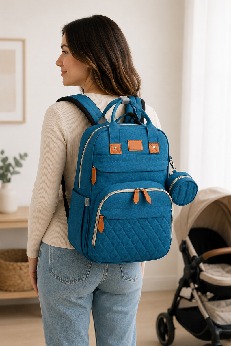 Diaper Bag Backpack Baby Essentials Travel Tote Multifunction Waterproof with Changing Station Pad Stroller Straps Big for Mommys and daddys