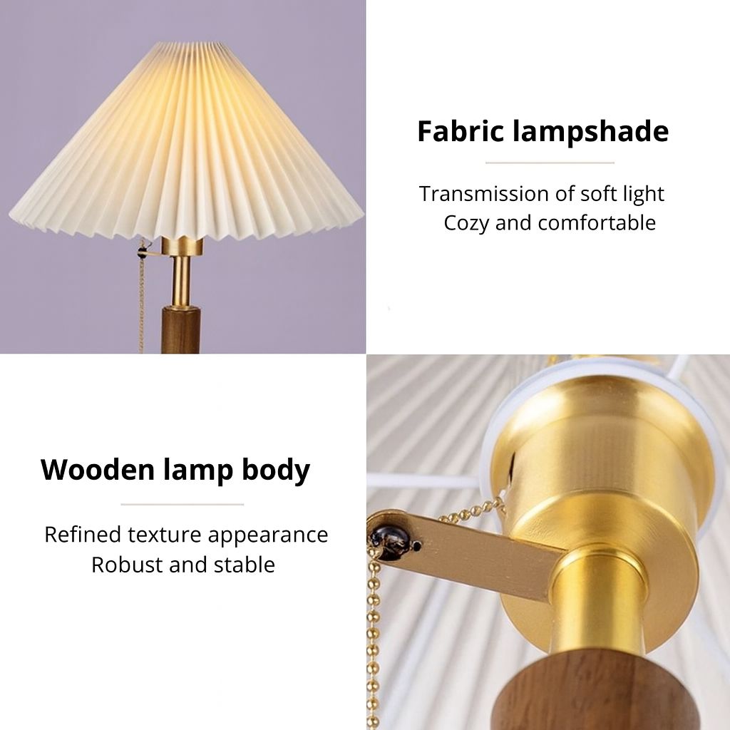 Retro Vienna Pleated Table Lamp