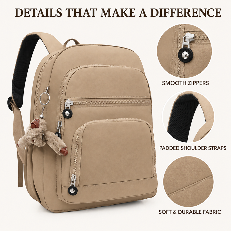Modern Women’s Large-Capacity Backpack for Travel and Everyday Use