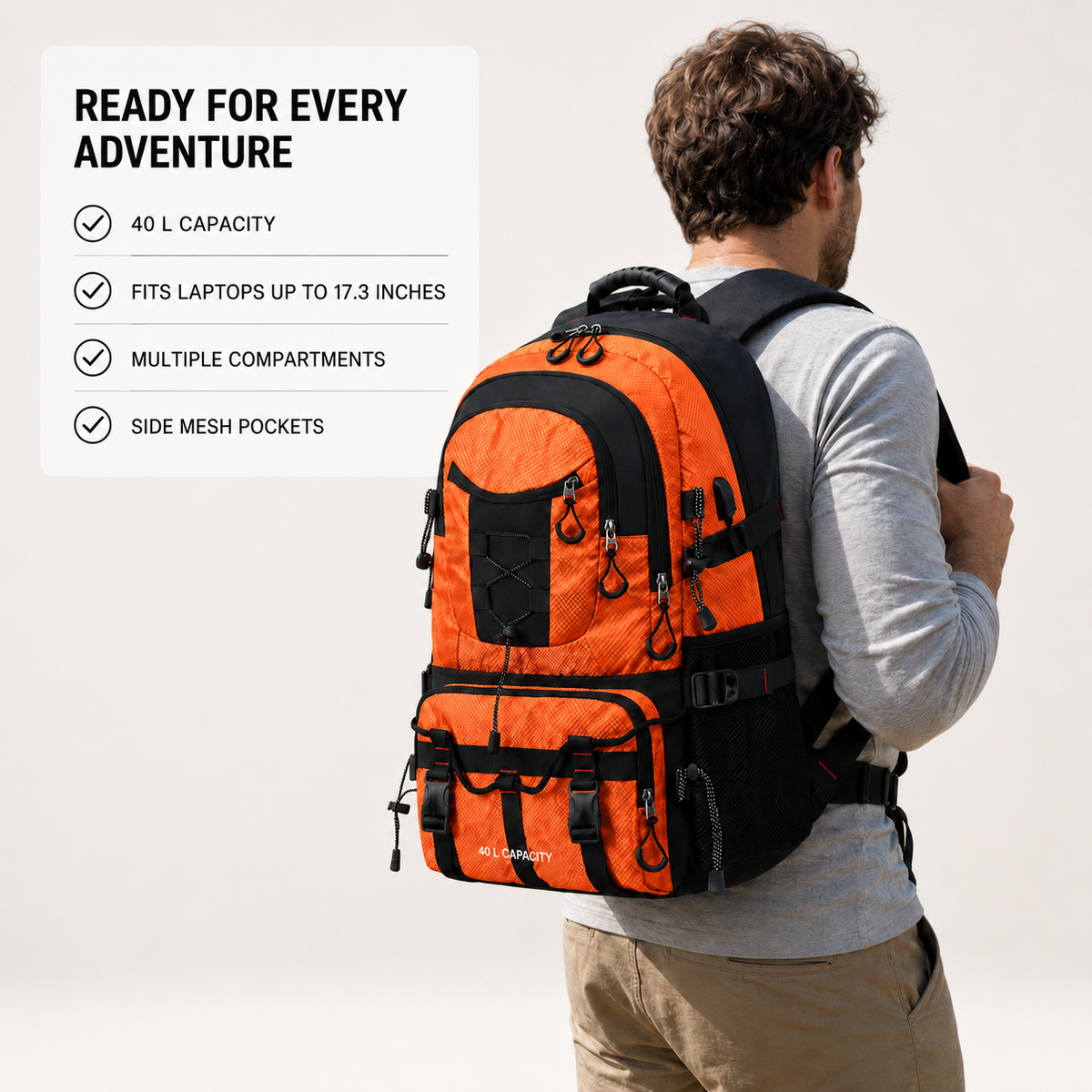 40L Travel Backpack – The Perfect Companion for Every Journey