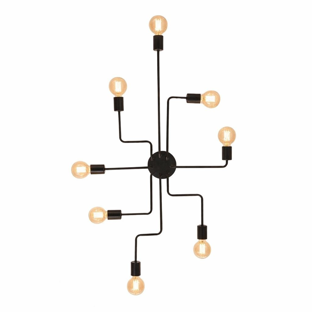 Spider Ceiling Light Fixture – Modern Industrial Chandelier (4, 6 or 8 Bulb Options)