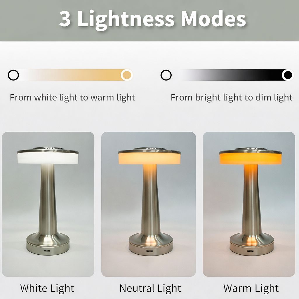 RetroLux Touch LED Table Lamp