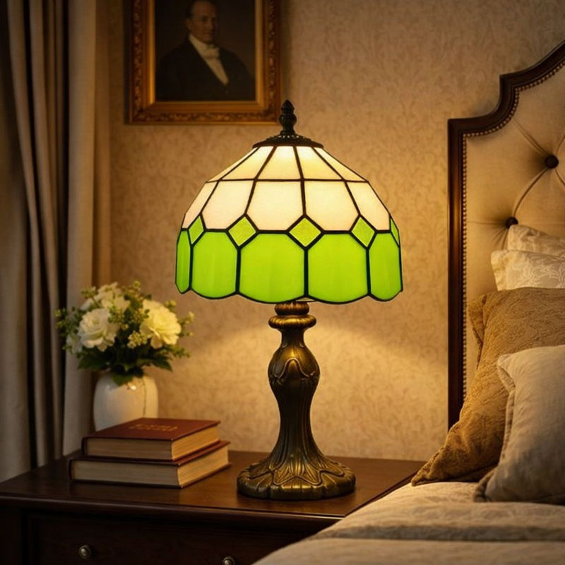 Classic Tiffany Stained Glass Table Lamp