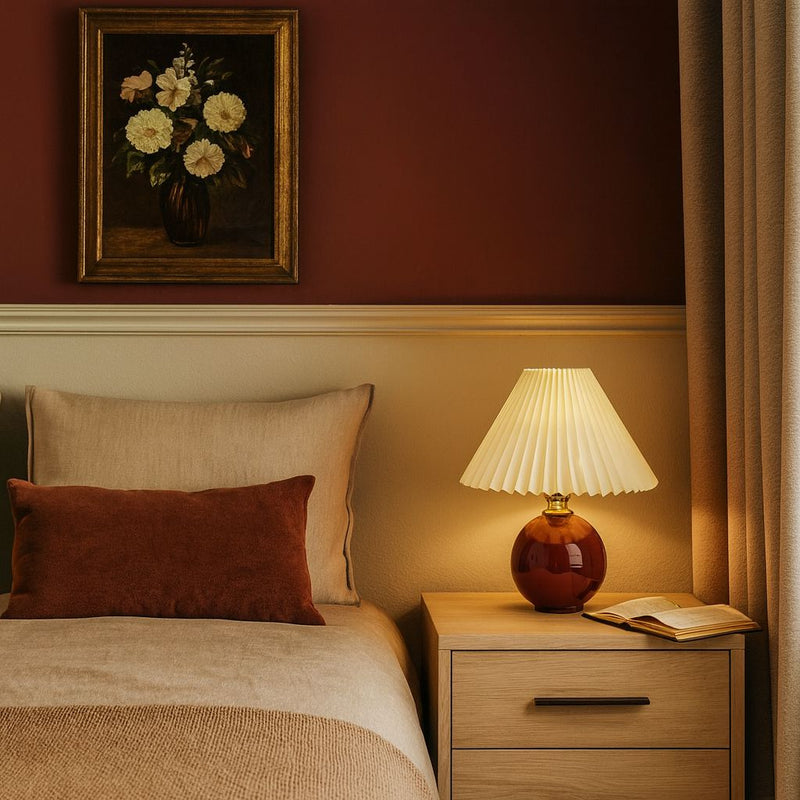 Vintage Mushroom Table Lamp – Retro Bedside & Desk Light