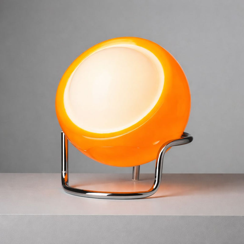 Optics Glass & Metal Table Lamp