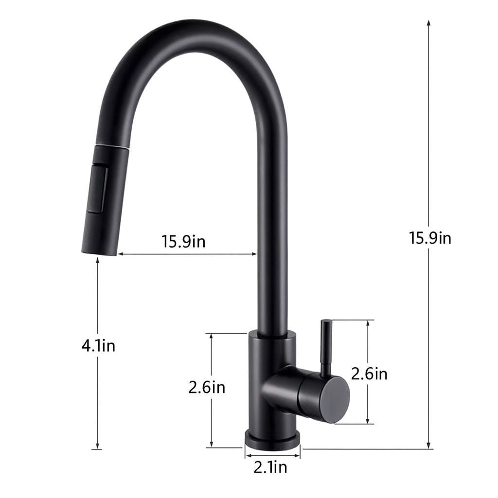RetractLux Smart Touch Kitchen Tap – Hot & Cold Water with Motion Sensor