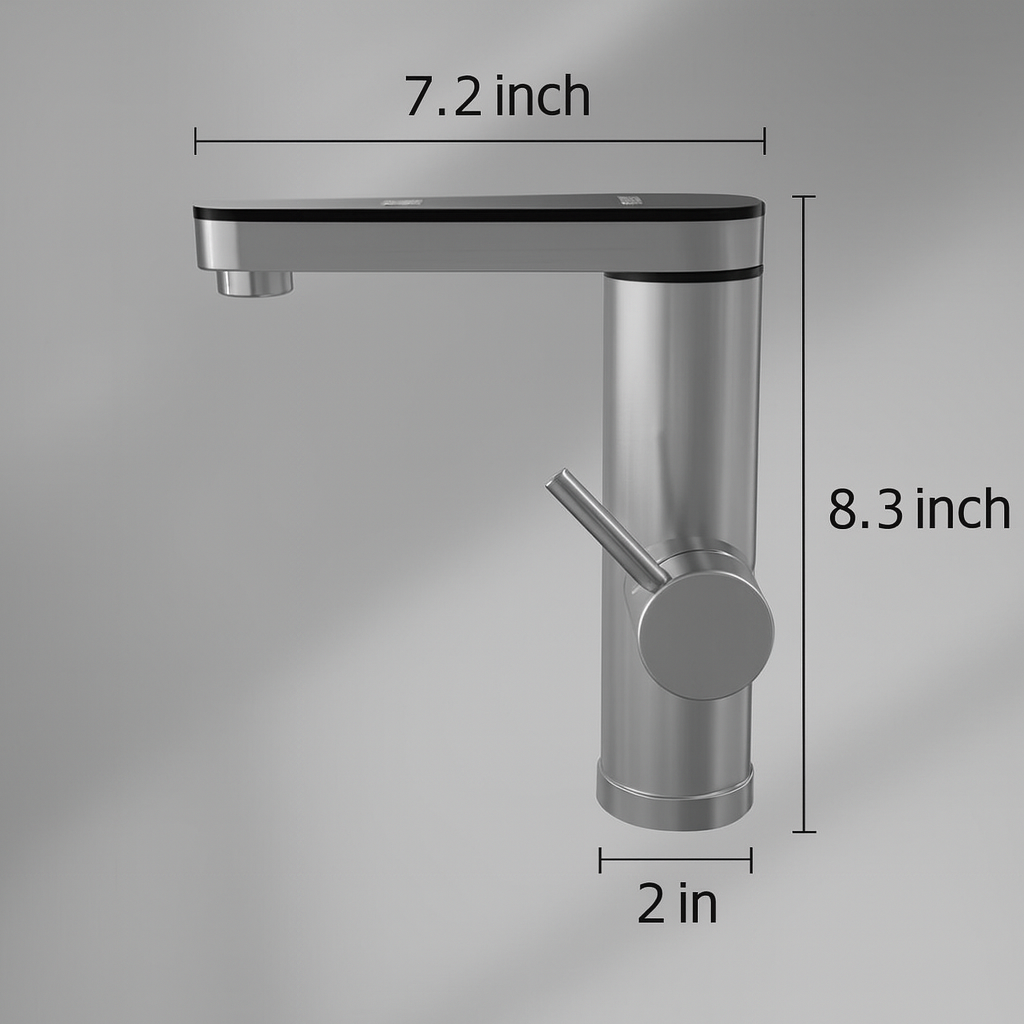 ThermoFlex Electric Faucet with Touch LED Display – 220V Instant Hot Water Tap