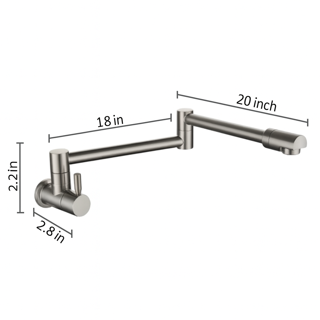 Gourmet 360° Articulating Kitchen Faucet – 15 Inch Salf Hydric Design