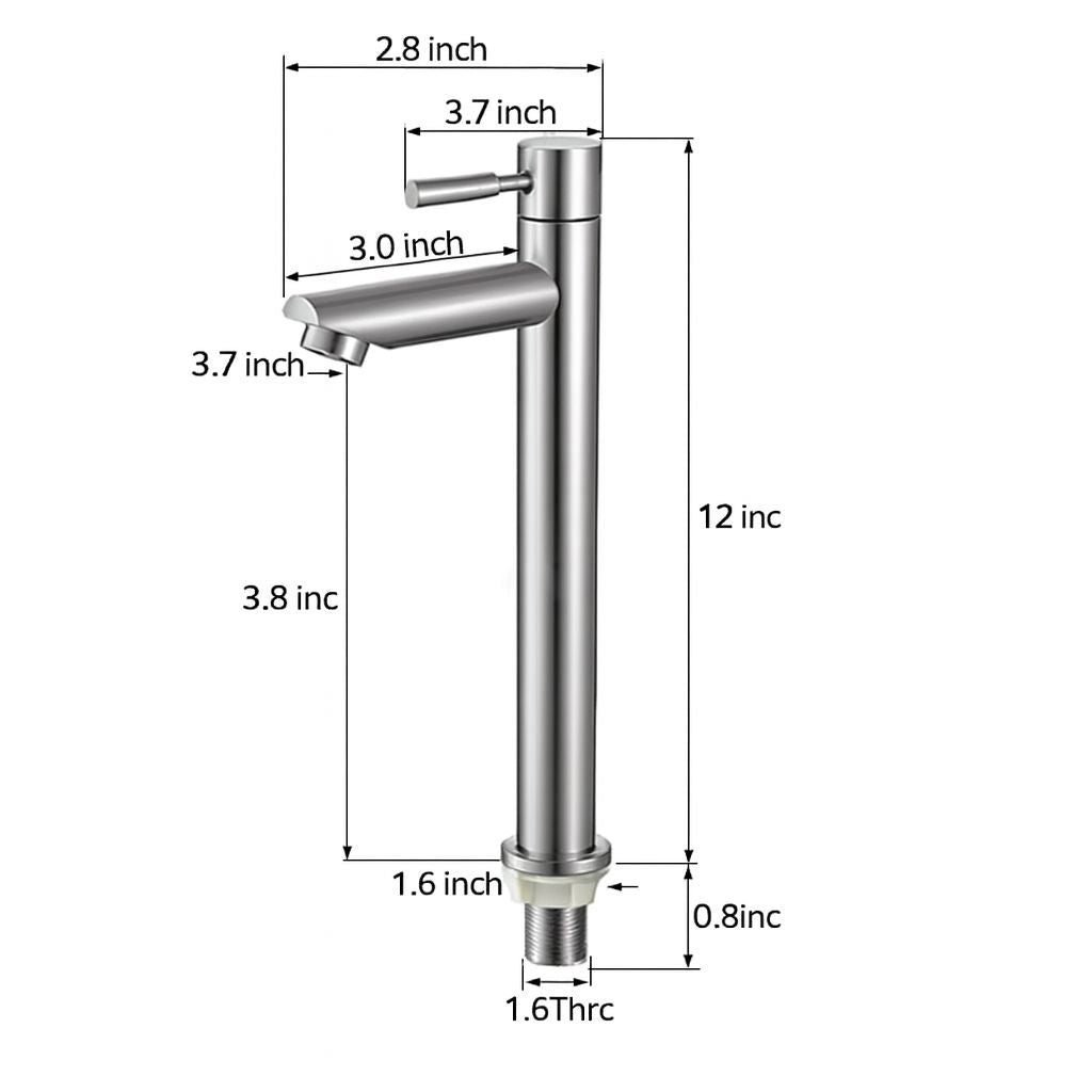 Minimalist Modern Slender Bathroom Tap