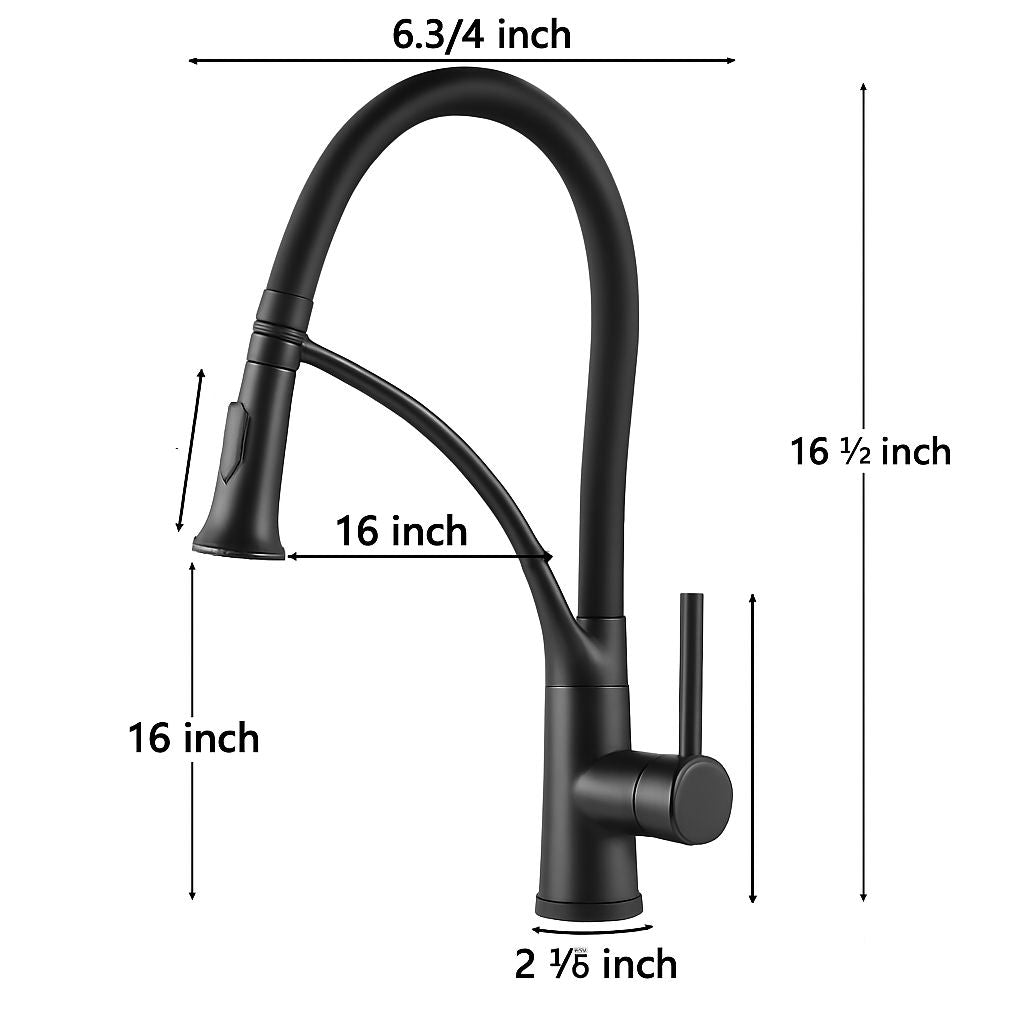 Modern Chrome Pull-Down Kitchen Mixer Tap