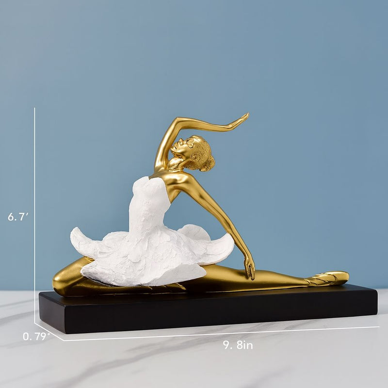 Golden Resin Ballerina Sculptures – Ballet Grace Collection
