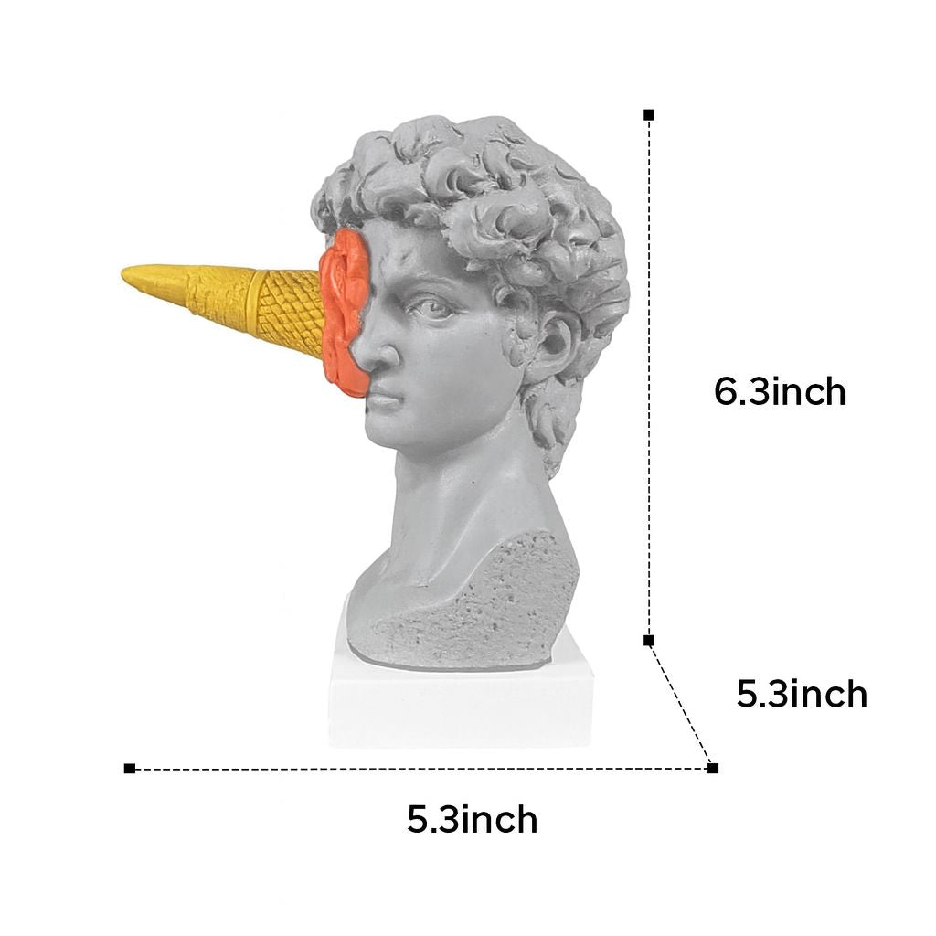 Creative Greek David Sculpture by Michelangelo