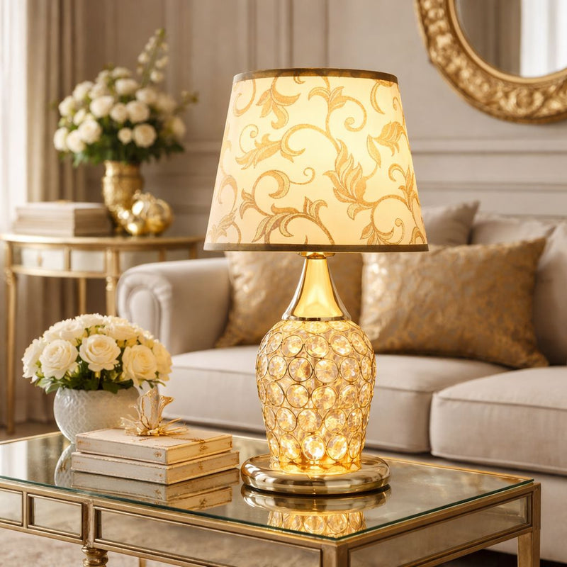 Classic Elegance Crystal Table Lamp