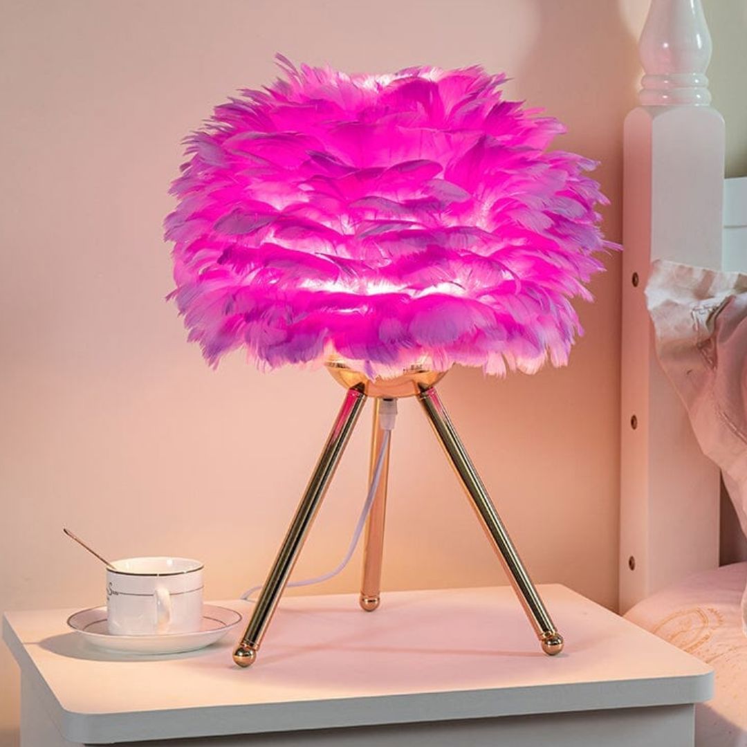 Feather Glow Table Lamp