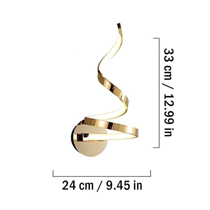 Luxury Minimalist Spiral LED Wall Sconce