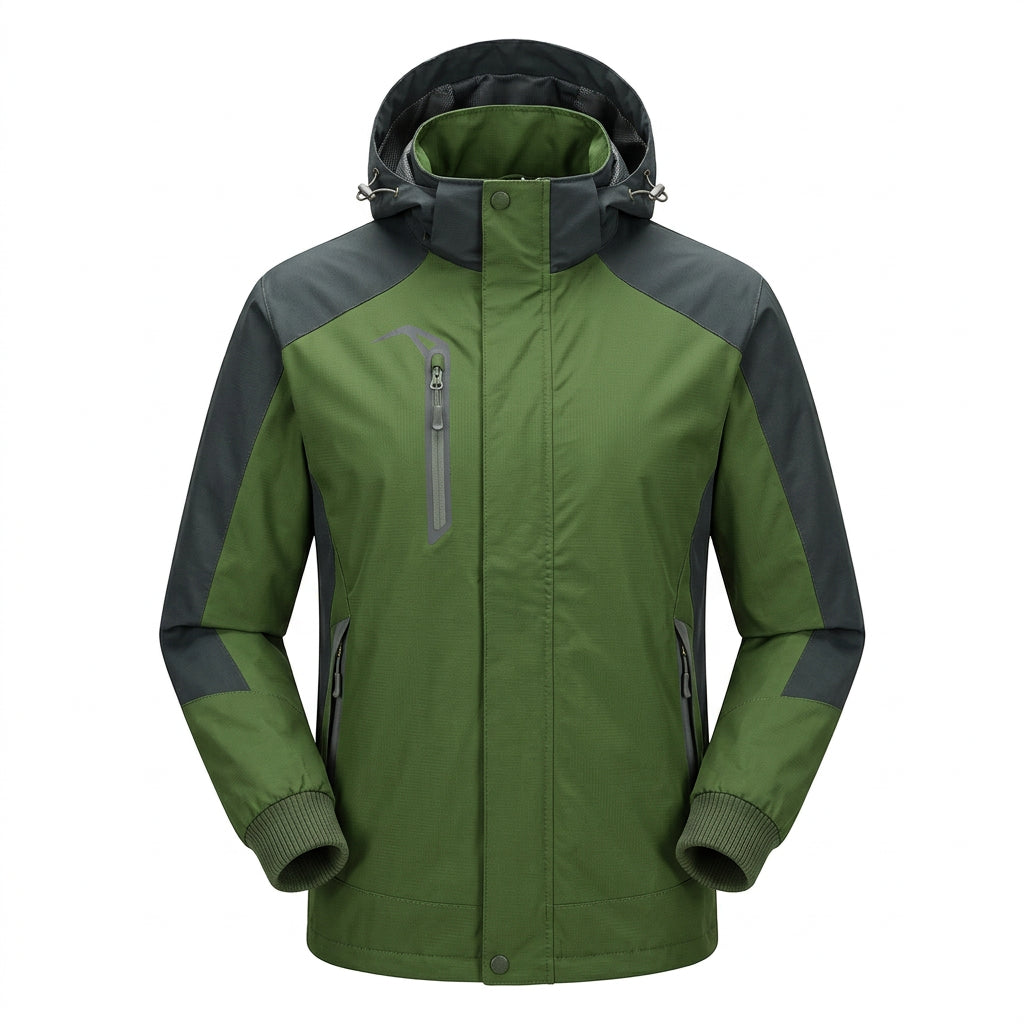 Men’s Outdoor Jacket – Waterproof, Windproof & Hiking Ready