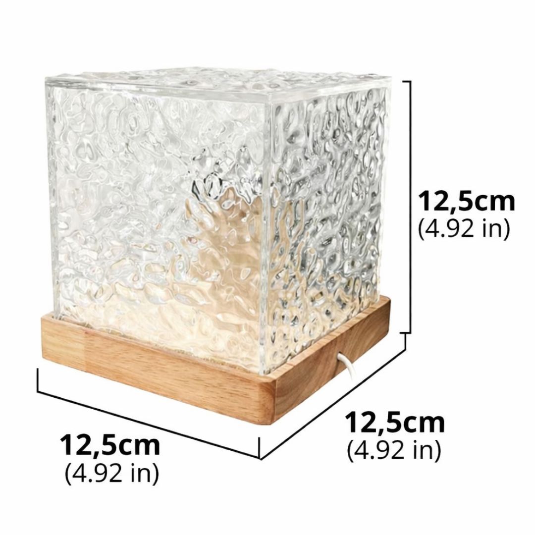 Ripple Glow Cube Table Lamp