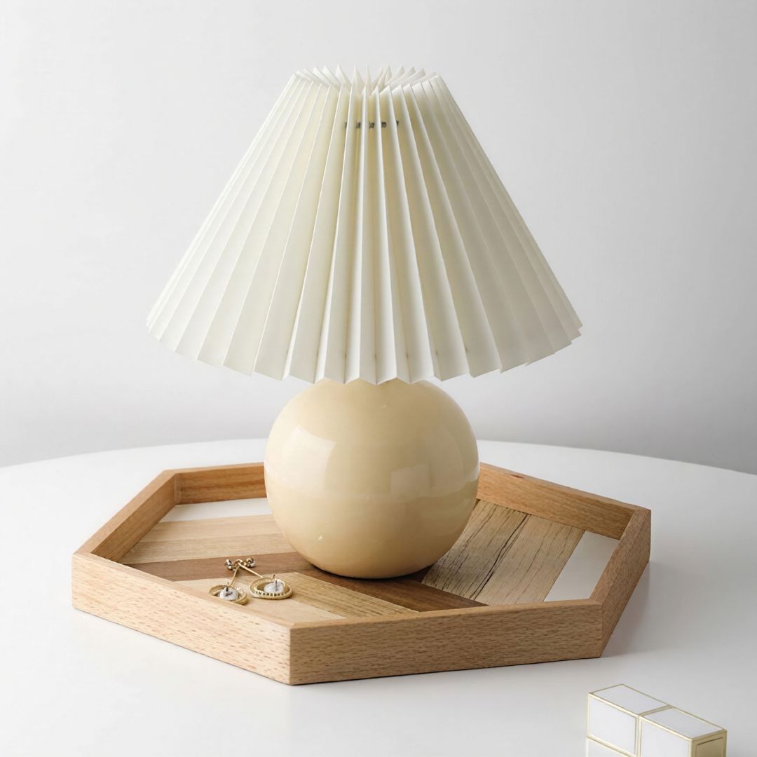 Vintage Mushroom Table Lamp – Retro Bedside & Desk Light