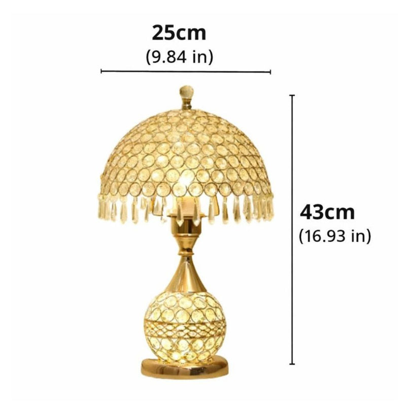 Luxury Mushroom Crystal Table Lamp