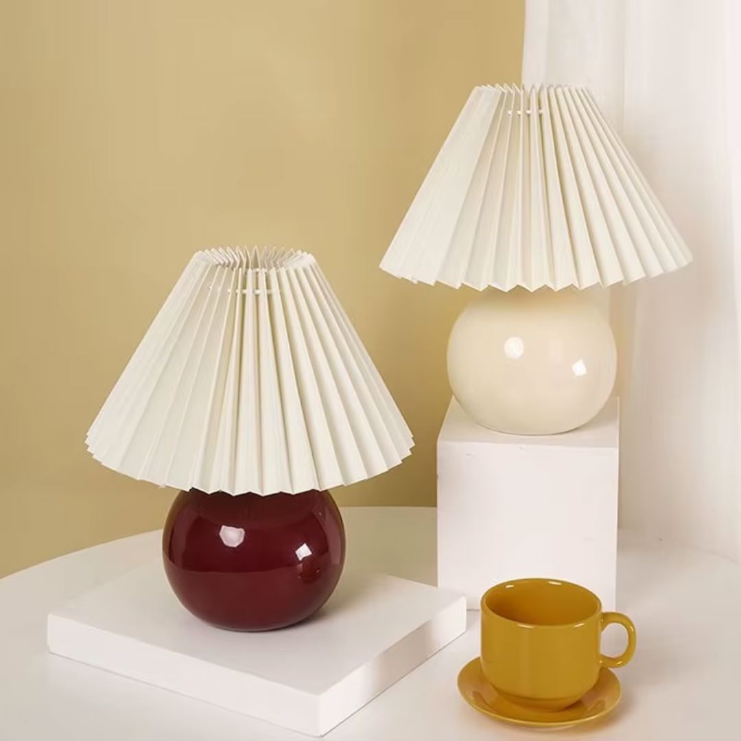 Vintage Mushroom Table Lamp – Retro Bedside & Desk Light