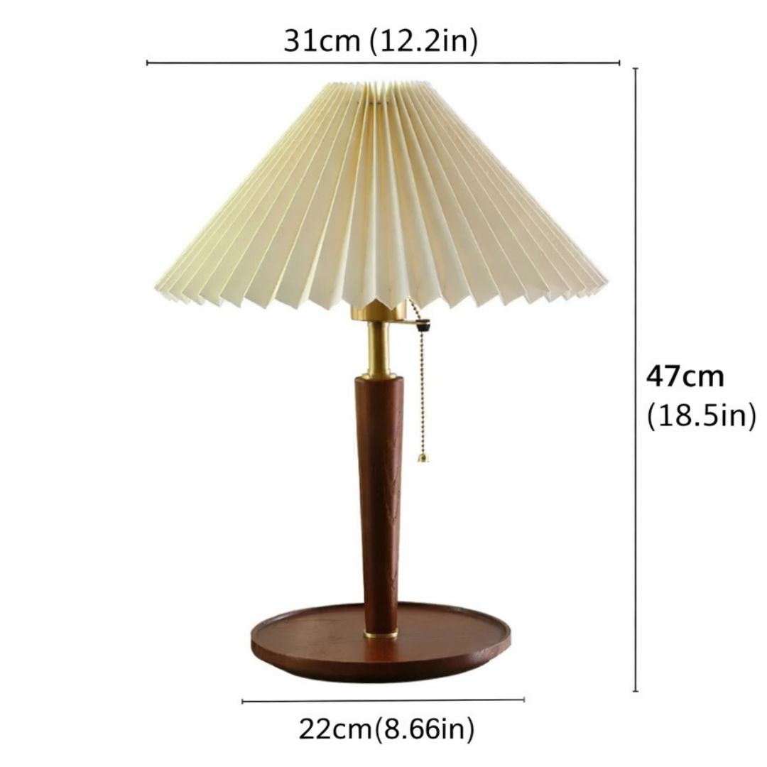 Retro Vienna Pleated Table Lamp