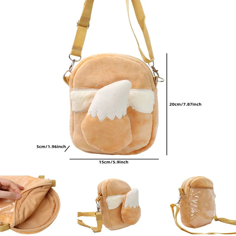 Pokemon Plush Backpack – Cute Anime Shoulder Bag