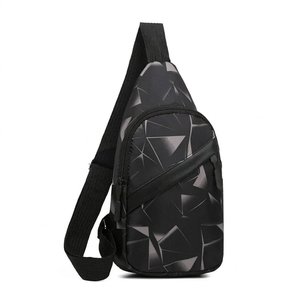 Men's Waterproof Chest Bag – Sporty Multi-Function Crossbody Pack