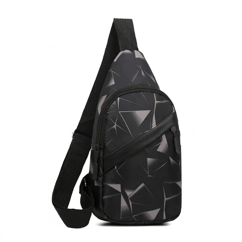Men's Waterproof Chest Bag – Sporty Multi-Function Crossbody Pack