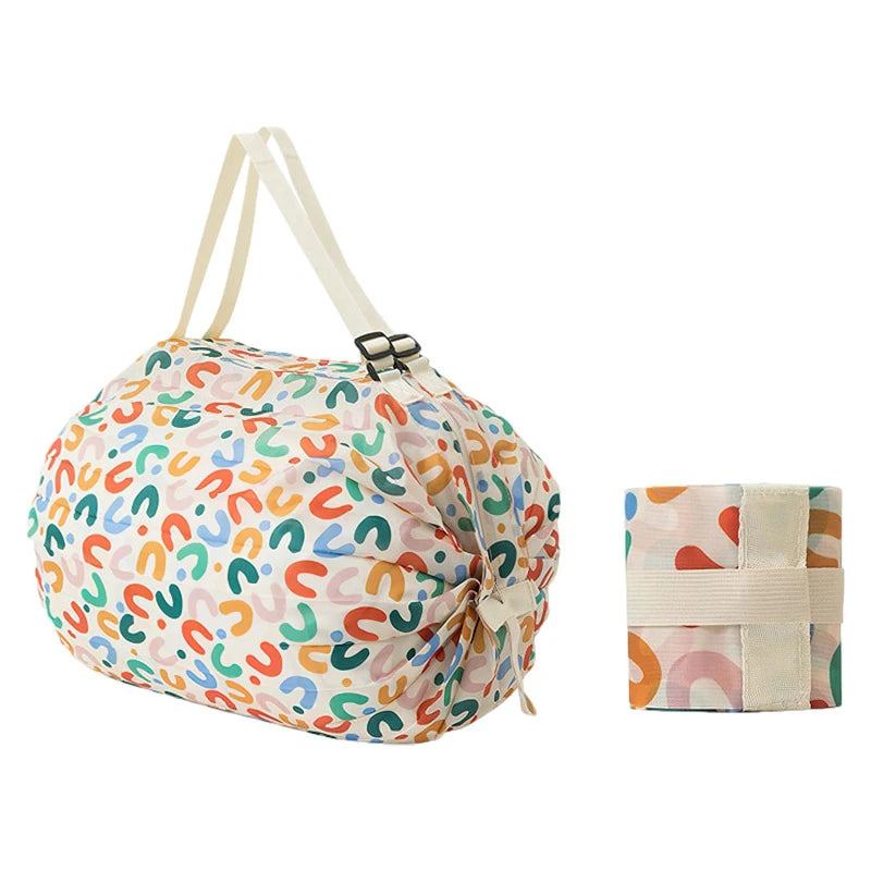 Foldable Waterproof Shopping Bag – Portable & Reusable Travel Bag